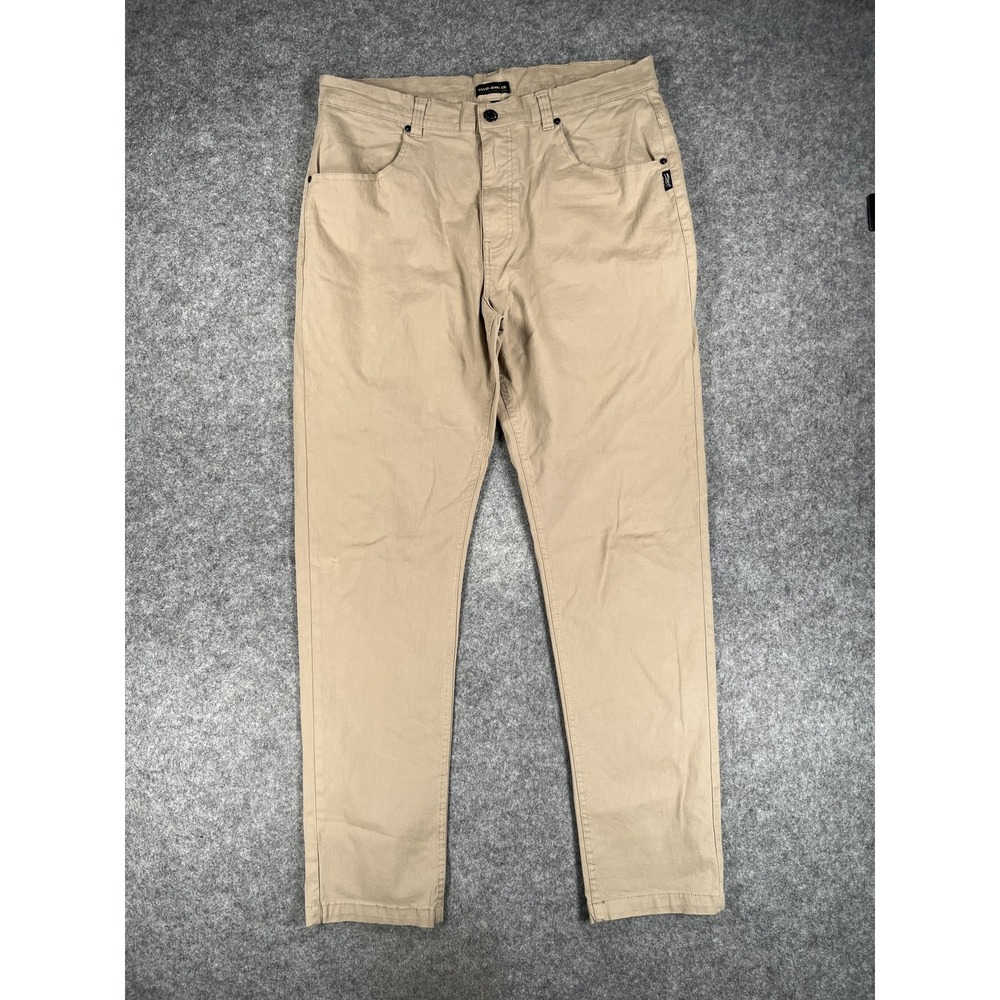 Silver Jeans Co Pants Mens‎ 36x32 Khaki Ashton 1349 Stretch Chino Casual Cotton